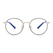 Stylish Looking Round Metal Frame (Black and Gold)