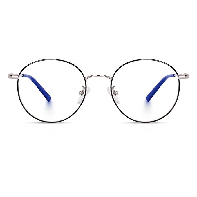 Stylish Looking Round Metal Frame (Black and Silver)