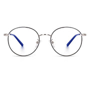 Stylish Looking Round Metal Frame (Black and Silver)
