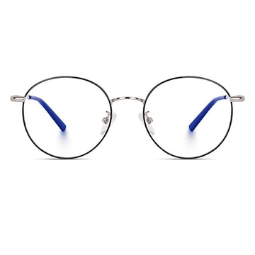 Stylish Looking Round Metal Frame (Black and Silver)