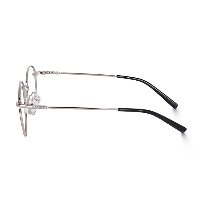 Stylish Looking Round Metal Frame (Black and Silver)