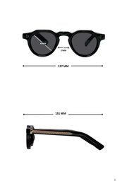 Legacy Flat-Top Sunglasses – UV400 Polarized (Black)