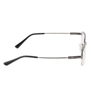 Flexible Arms Metal Half Rim Frame (Grey)