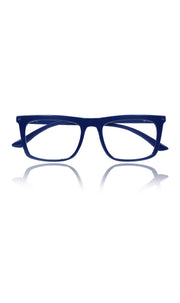 Colour Frame Series Stylish Spectacle Frames for Men | Blue Rays Protection Rectangle Eyewear with Anti Glare Glasses for Men and Women (Blue)