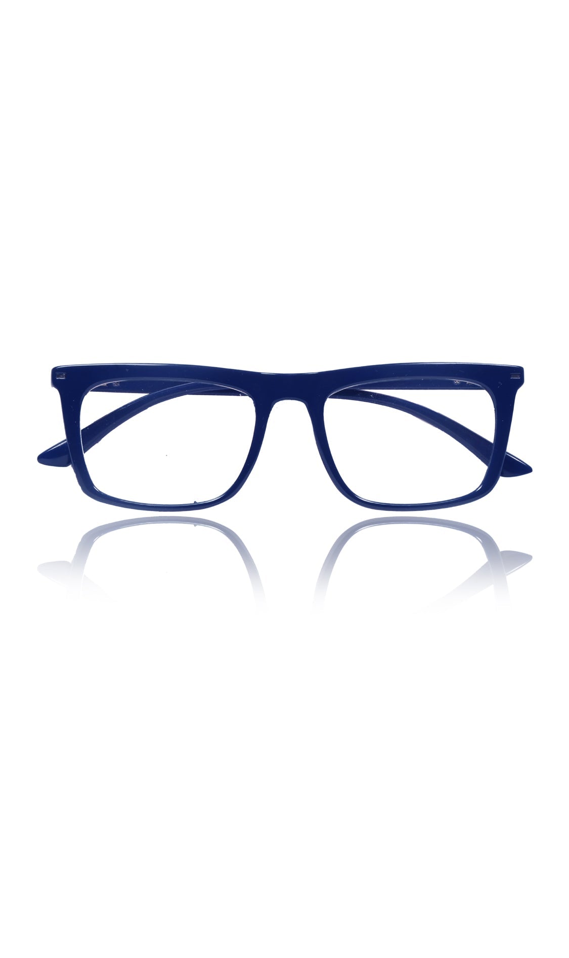 Colour Frame Series Stylish Spectacle Frames for Men | Blue Rays Protection Rectangle Eyewear with Anti Glare Glasses for Men and Women (Blue)