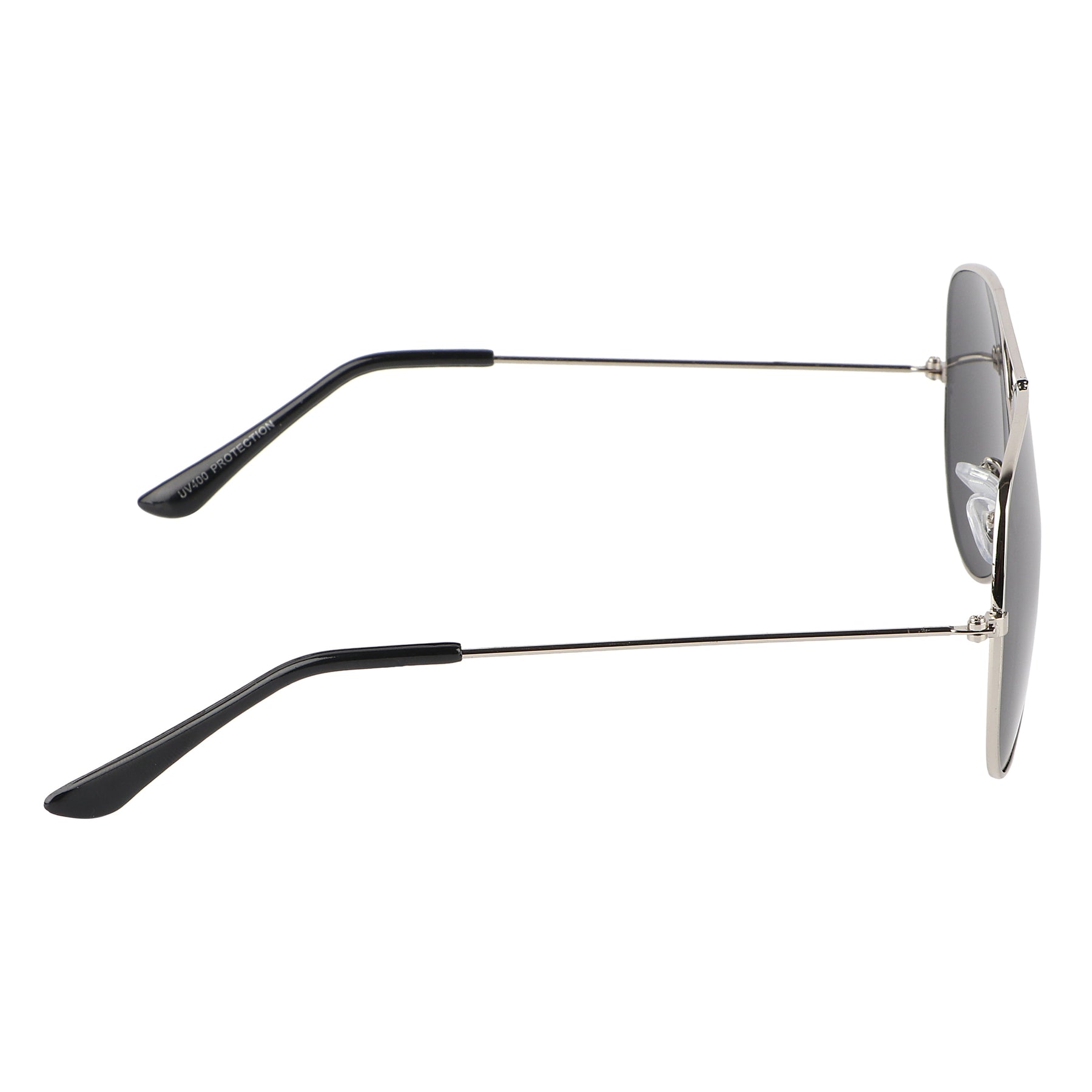 Aviator UV Protection Sunglass (Silver and Full Black)