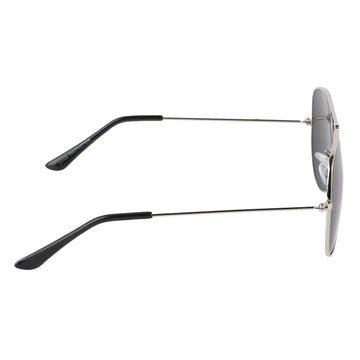 Aviator UV Protection Sunglass (Silver and Full Black)