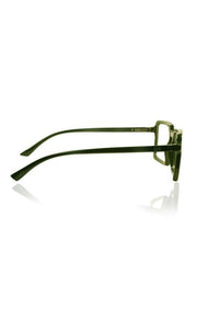Colour Frame Series Eyewears | Blue Rays Protection Square Stylish Spectacles With Anti Glare Eyeglasses For Men and Women Eyewears (Leaf green)