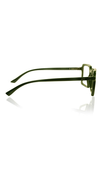 Colour Frame Series Eyewears | Blue Rays Protection Square Stylish Spectacles With Anti Glare Eyeglasses For Men and Women Eyewears (Leaf green)