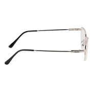Flexible Arms Metal Half Rim Frame (Silver)