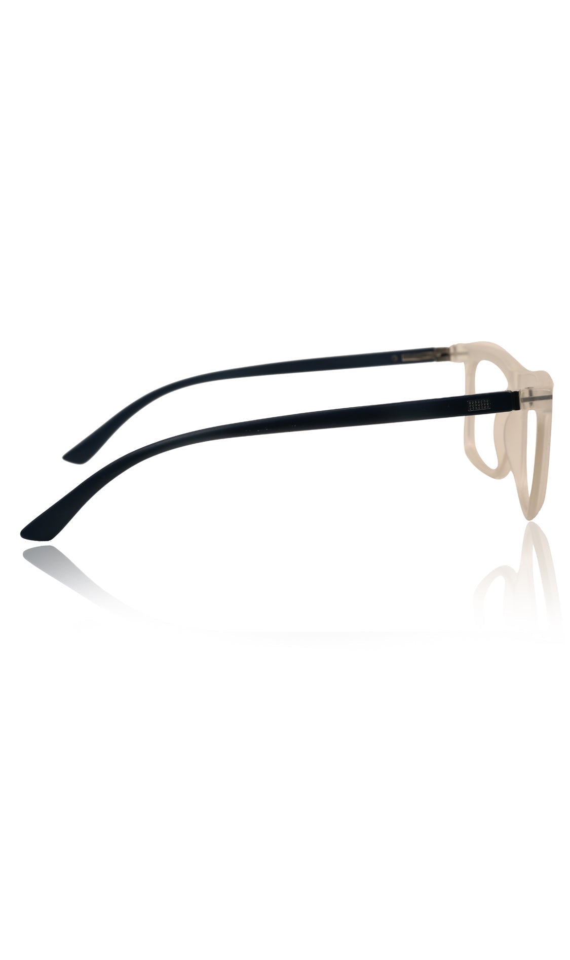 Colour Frame Series Stylish Spectacle Frames for Men | Blue Rays Protection Rectangle Eyewear with Anti Glare Glasses for Men and Women (Matte Transparent)