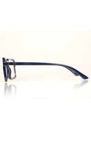 Colour Frame Series Eyewears | Blue Rays Protection Square Stylish Spectacles With Anti Glare Eyeglasses For Men and Women Eyewears (Navy Blue)