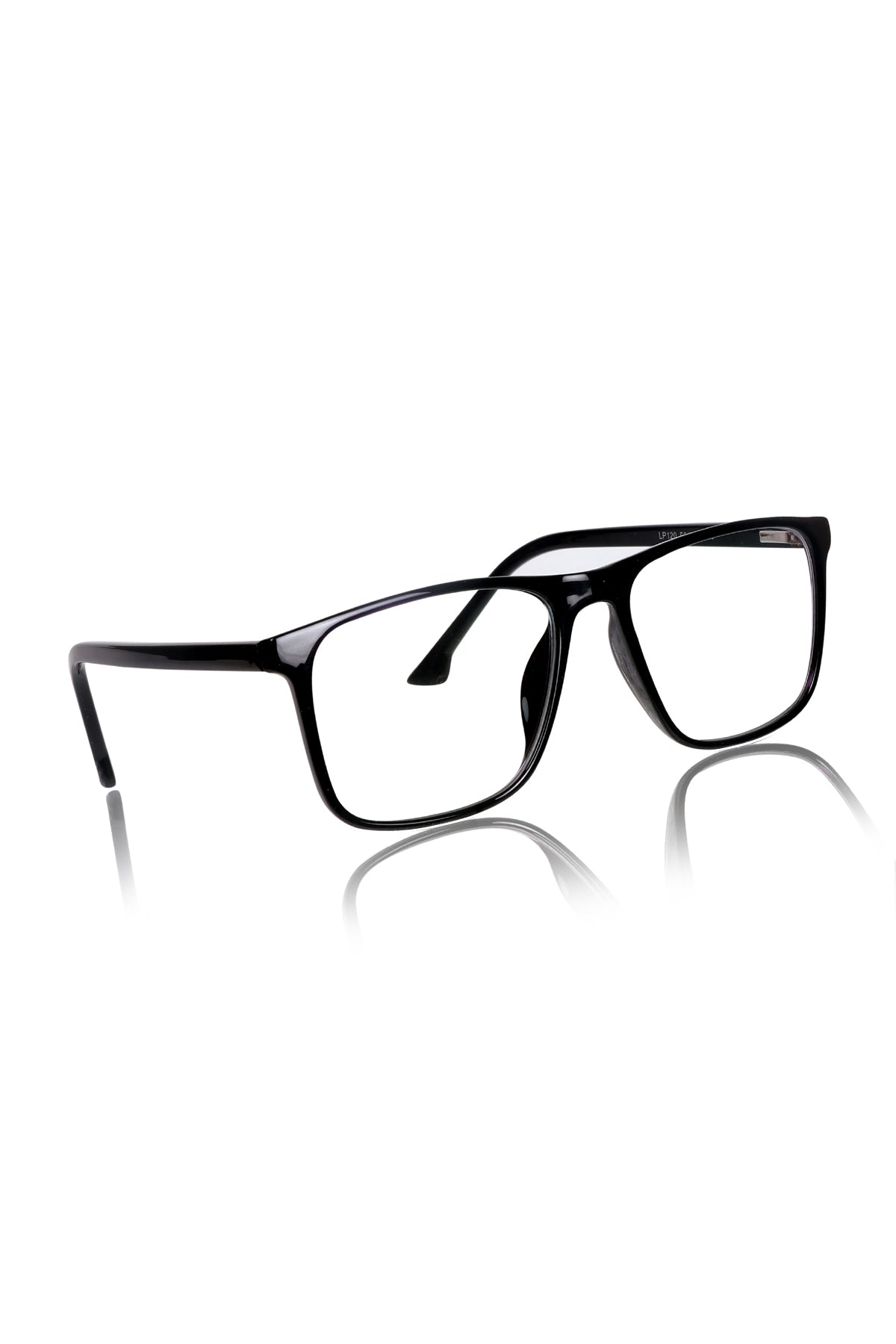 Premium Series Pure Acetate Sheet Rectangle Eyewear Frame | Modern Fashionable Trending Spectacle Eyeglasses For Men and Women (Opaque Black)