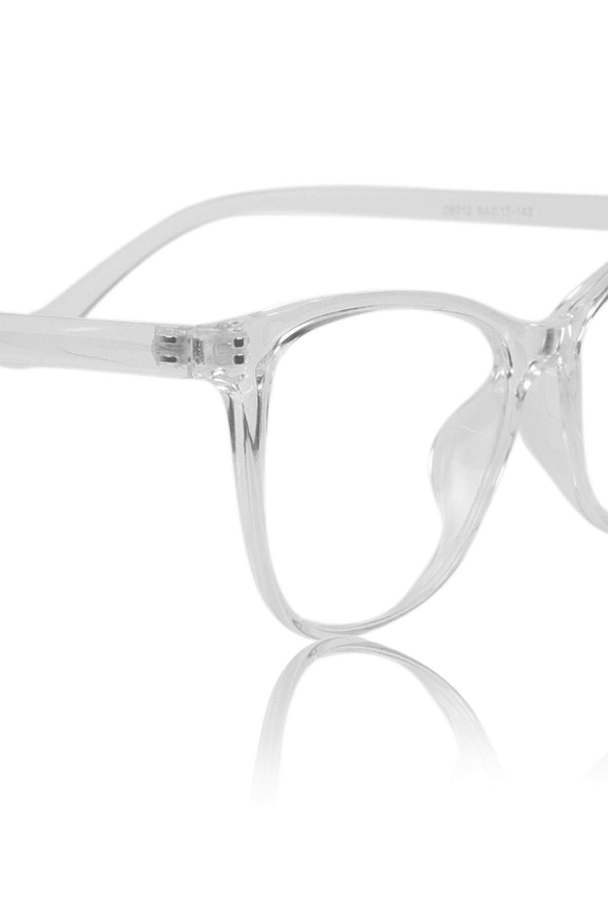 Stylish Looking Over size Cat Eye Spectcale Frame | Anti Glare Computer Protection Eyewear Eyeglasses For Women (Transparent)