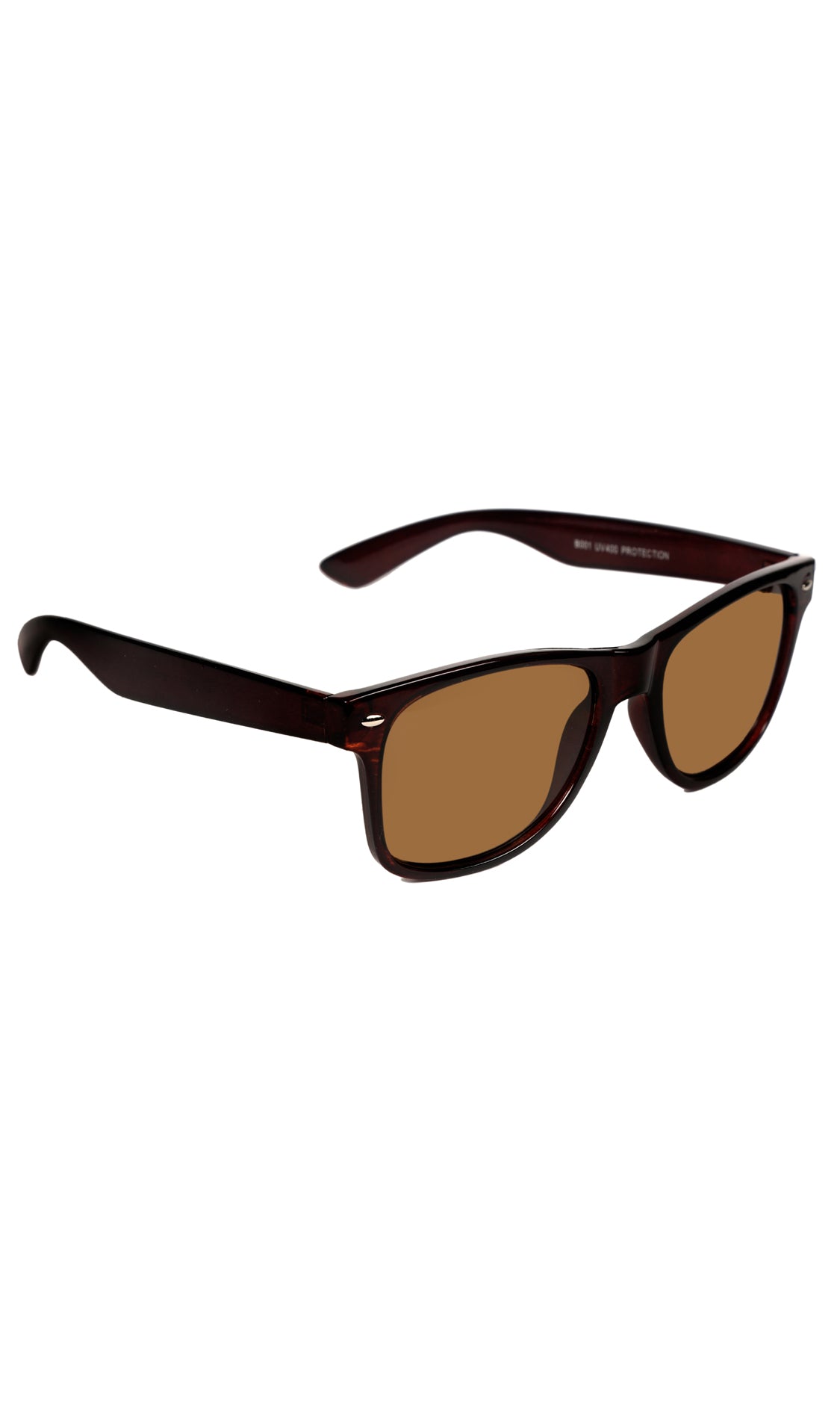 Stylish Looking Fashionable UV Protection Sunglasses Wayfare Shape Eyeshades For Men and Women (Brown)