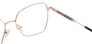 Premium Cat-Eye Metal Frame For Women (Black and Gold)