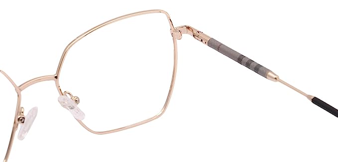 Premium Cat-Eye Metal Frame For Women (Black and Gold)
