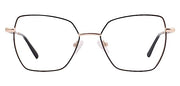 Premium Cat-Eye Metal Frame For Women (Black and Gold)