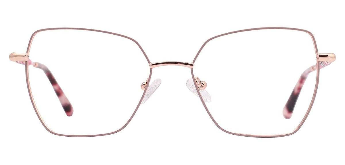 Premium Cat-Eye Metal Frame For Women (Rose Gold)