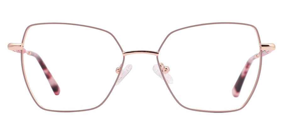 Premium Cat-Eye Metal Frame For Women (Rose Gold)