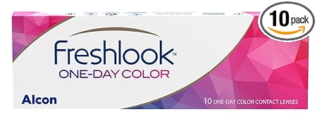 Freshlook OneDay - Daily Disposable Color Contact Lenses, Pack of 10 (Pure Hazel)