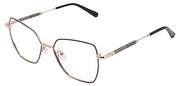 Premium Cat-Eye Metal Frame For Women (Black and Gold)