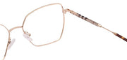 Premium Cat-Eye Metal Frame For Women (Brown and Gold)