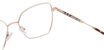 Premium Cat-Eye Metal Frame For Women (Brown and Gold)