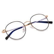 Stylish Looking Round Metal Frame (Black and Gold)
