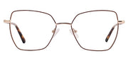 Premium Cat-Eye Metal Frame For Women (Brown and Gold)