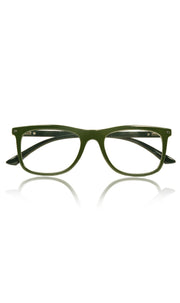 Colour Frame Series Eyewears | Blue Rays Protection Wayfare Stylish Spectacles With Anti Glare Eyeglasses For Men and Women Eyewears (Leaf Green)