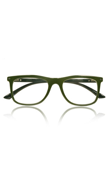 Colour Frame Series Eyewears | Blue Rays Protection Wayfare Stylish Spectacles With Anti Glare Eyeglasses For Men and Women Eyewears (Leaf Green)