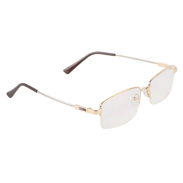Flexible Arms Metal Half Rim Frame (Gold)