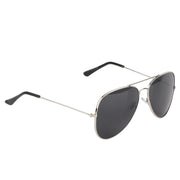 Aviator UV Protection Sunglass (Silver and Full Black)