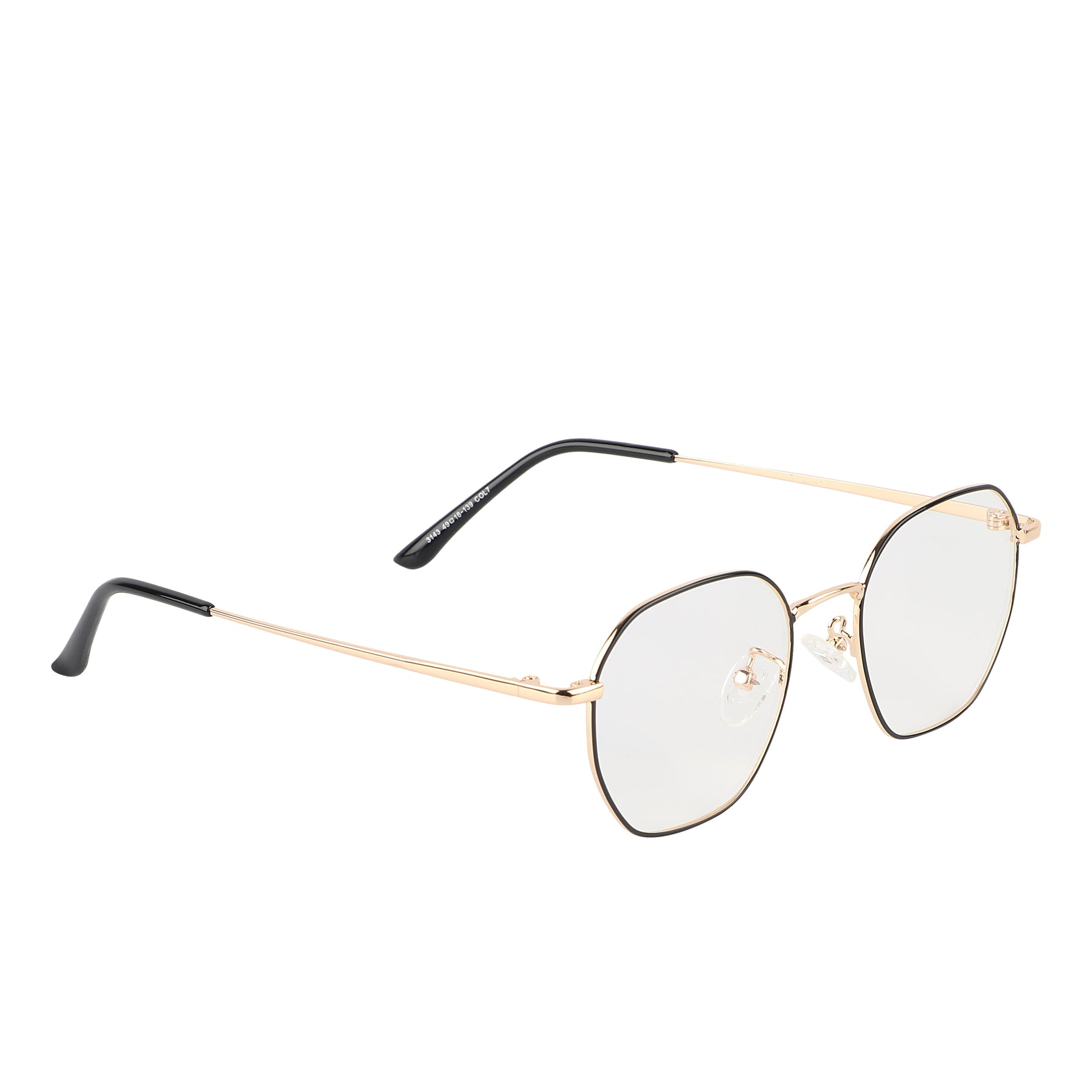 Premium Quality Hexagonal Metal Frame (Black & Gold)
