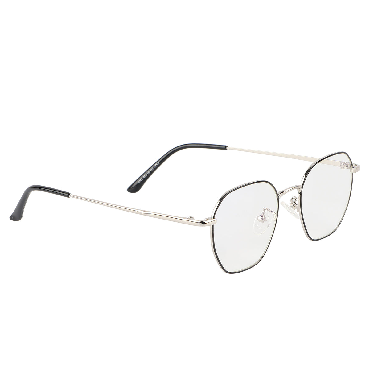 Premium Quality Hexagonal Metal Frame (Black & Silver)