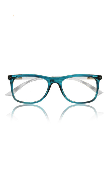 Colour Frame Series Eyewears | Blue Rays Protection Warfare Stylish Spectacles With Anti Glare Eyeglasses For Men and Women Eyewears (Turquoise Blue)