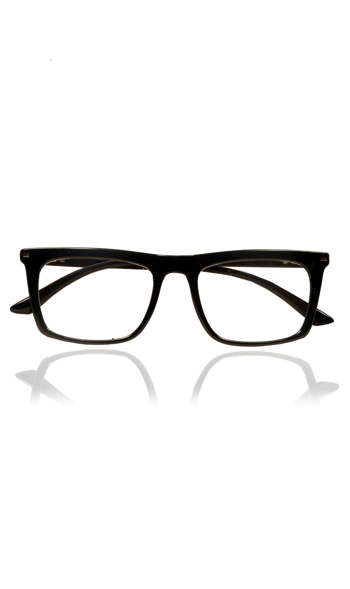 Colour Frame Series Stylish Spectacle Frames for Men | Blue Rays Protection Rectangle Eyewear with Anti Glare Glasses for Men and Women (Black)
