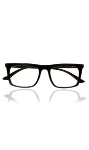Colour Frame Series Stylish Spectacle Frames for Men | Blue Rays Protection Rectangle Eyewear with Anti Glare Glasses for Men and Women (Black)