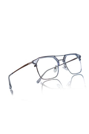 Premium Series Classic Vintage Eyewear Eyeglasses Spectacles with Blue Light Anti Glare Glasses Frame for Men and Women (Transparent)