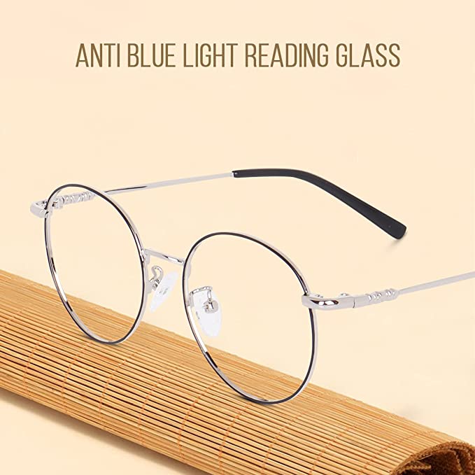 Stylish Looking Round Metal Frame (Black and Silver)