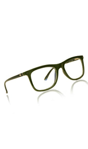 Colour Frame Series Eyewears | Blue Rays Protection Wayfare Stylish Spectacles With Anti Glare Eyeglasses For Men and Women Eyewears (Leaf Green)