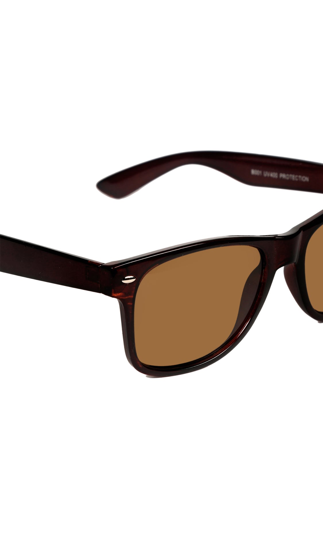 Stylish Looking Fashionable UV Protection Sunglasses Wayfare Shape Eyeshades For Men and Women (Brown)