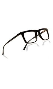 Colour Frame Series Stylish Spectacle Frames for Men | Blue Rays Protection Rectangle Eyewear with Anti Glare Glasses for Men and Women (Black)