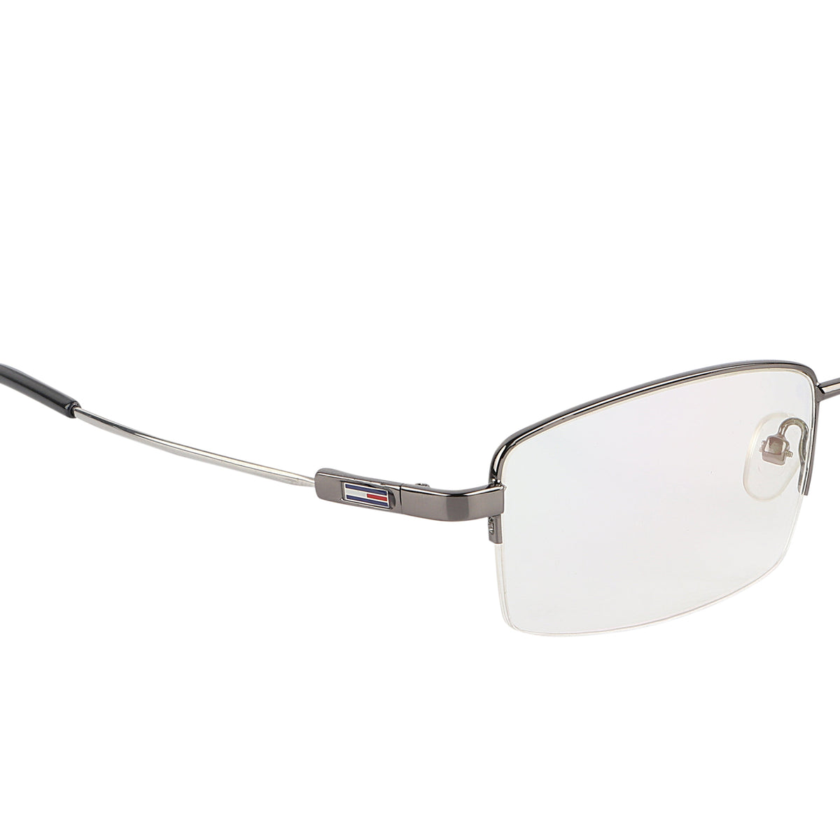 Flexible Arms Metal Half Rim Frame (Grey)