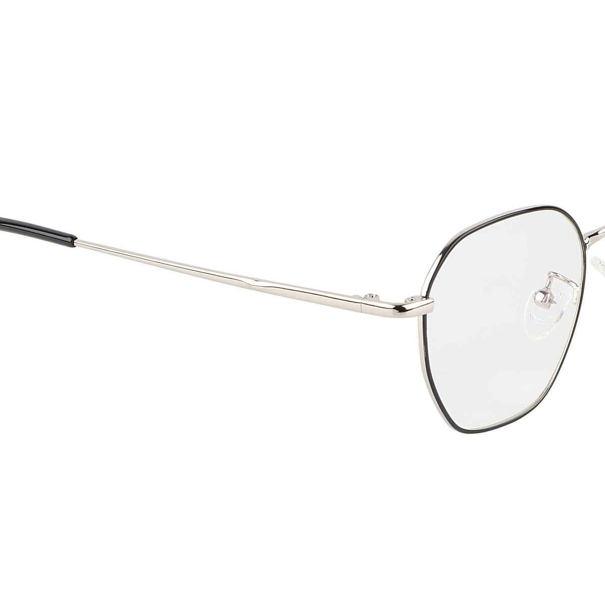 Premium Quality Hexagonal Metal Frame (Black & Silver)