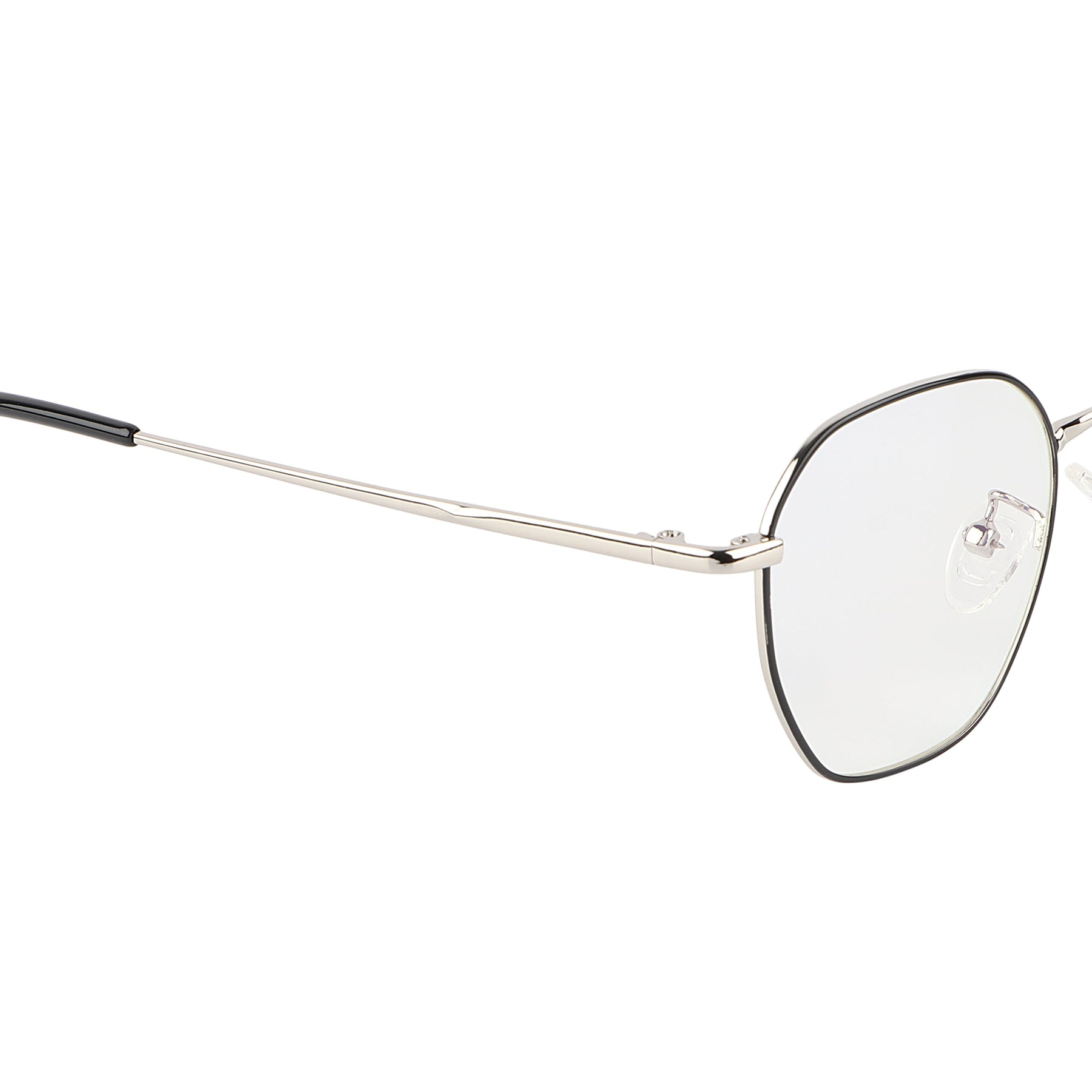 Premium Quality Hexagonal Metal Frame (Black & Silver)