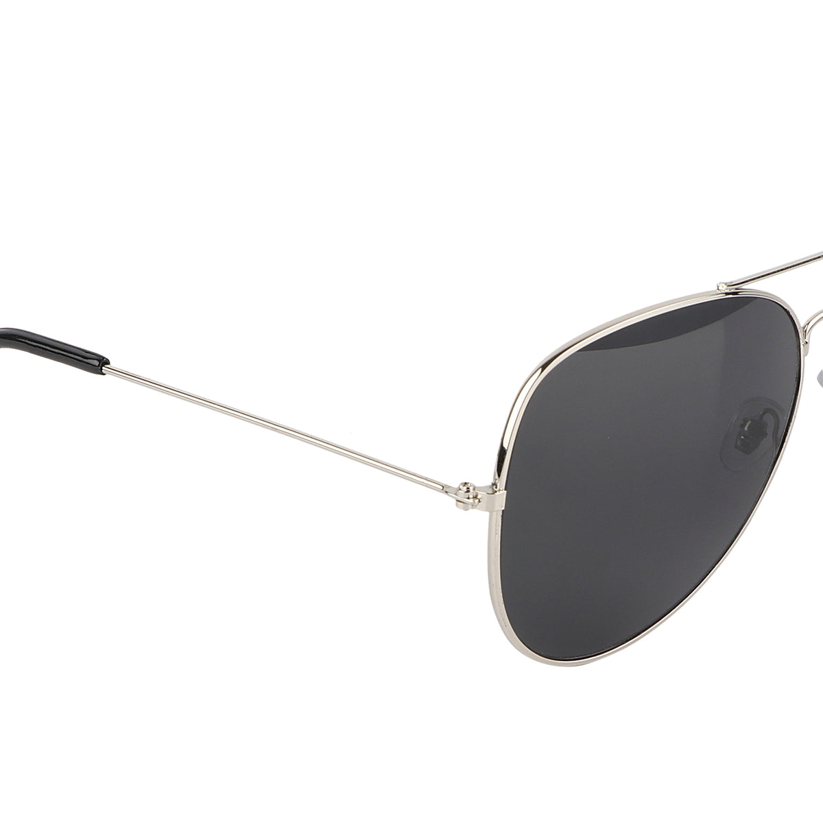 Aviator UV Protection Sunglass (Silver and Full Black)