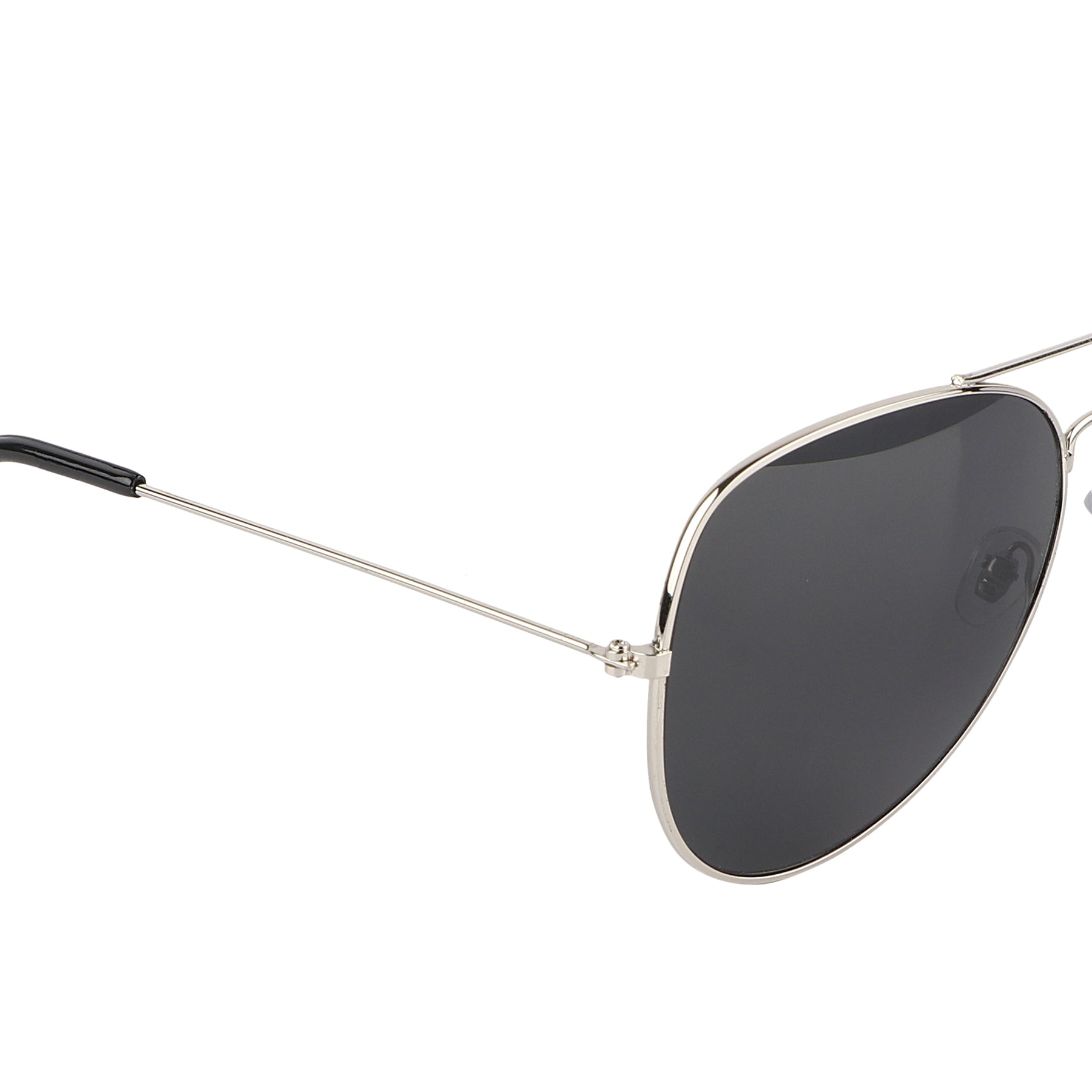 Aviator UV Protection Sunglass (Silver and Full Black)