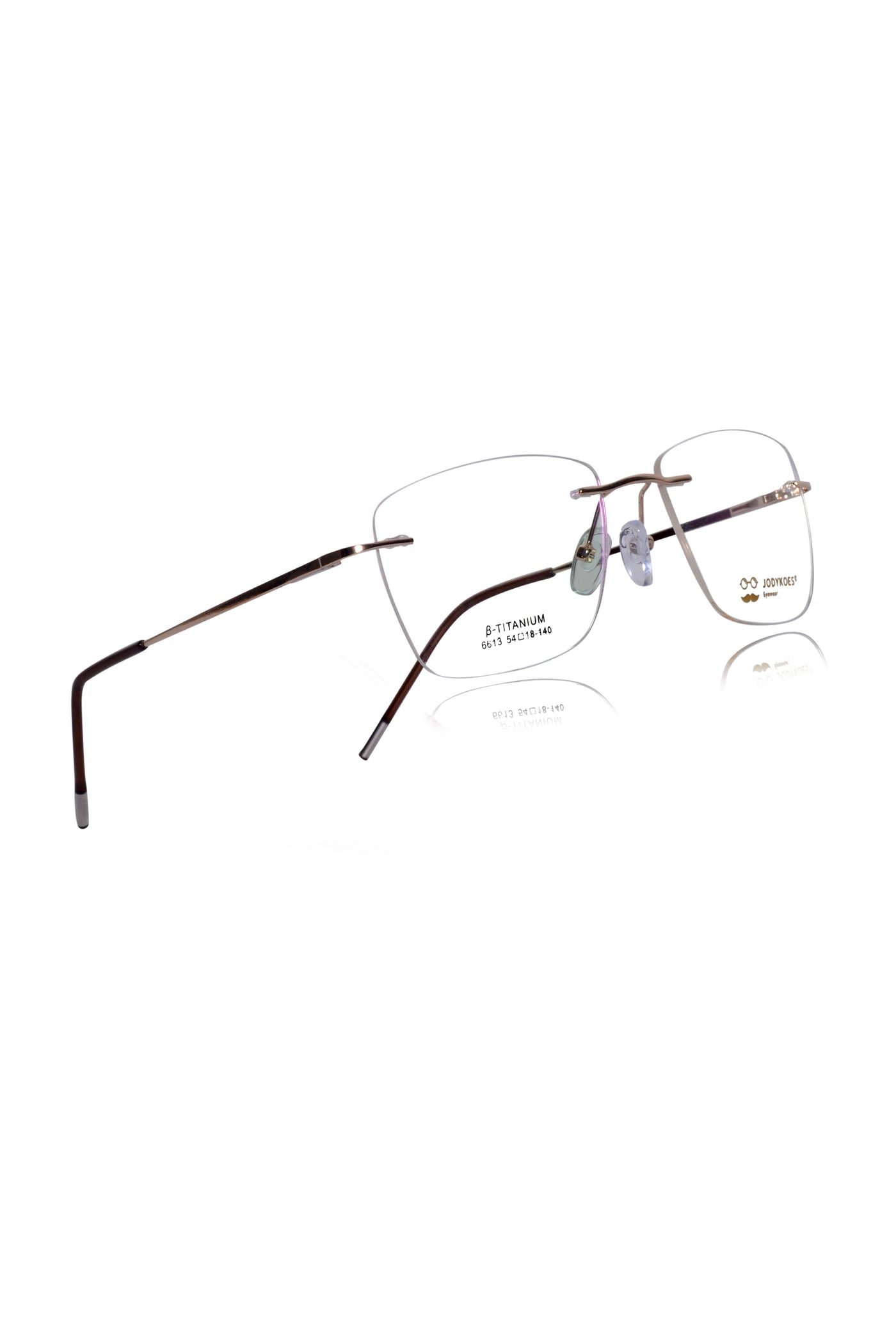 Square Signature Rimless Frame (Silver)